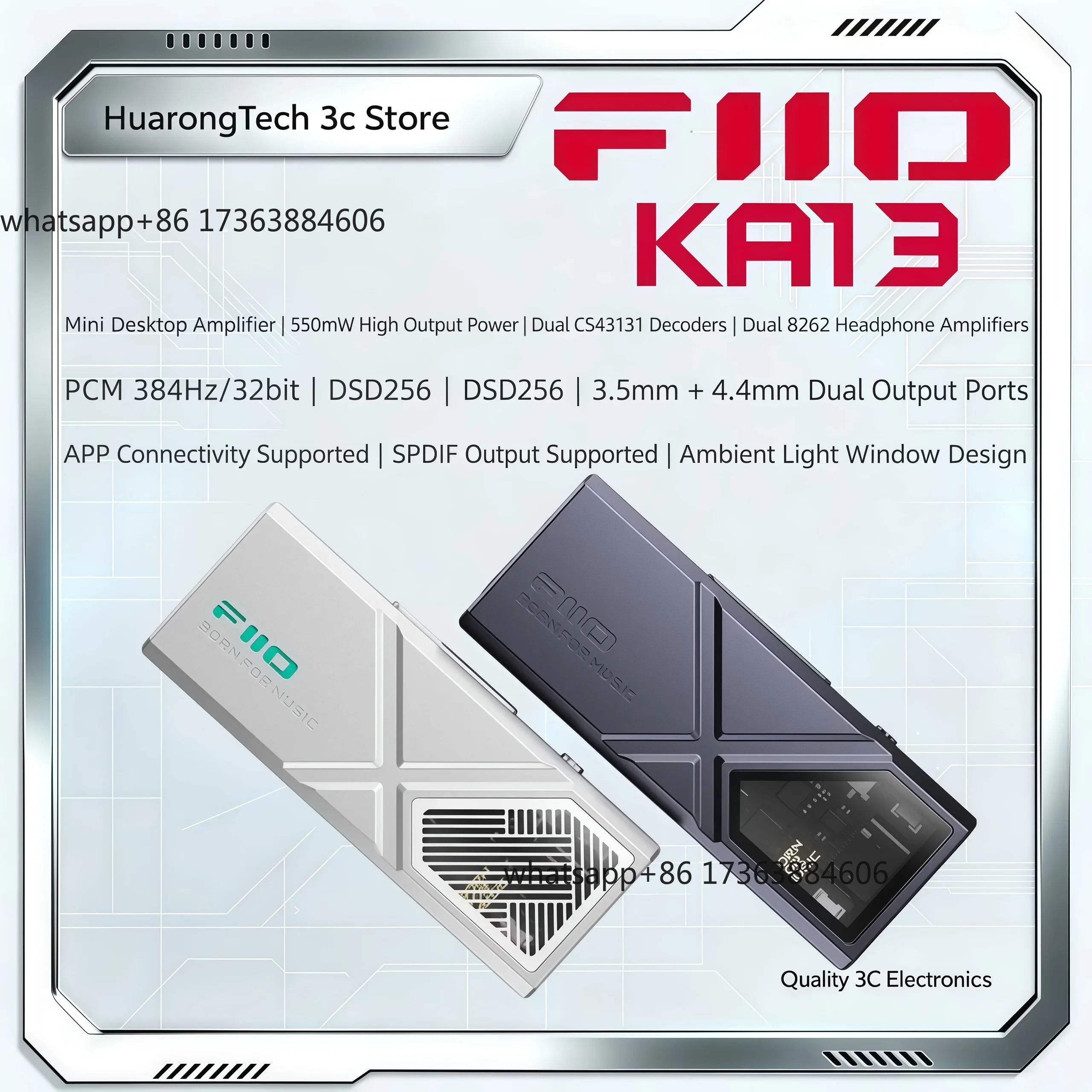 KA13 USB DAC Headphone Amplifi - Headphone Amplifier recension och pris