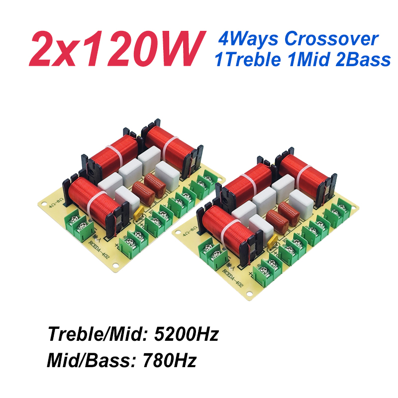 2Pcs 120W Speaker Crossover 4W - Tweeter recension och pris