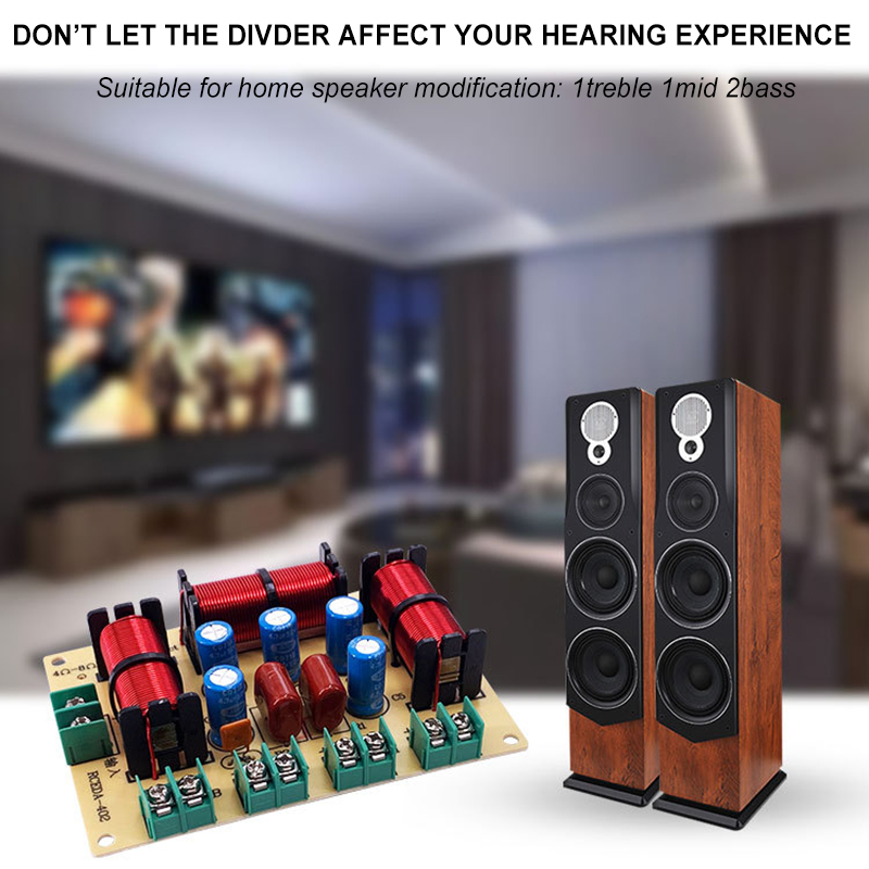 2Pcs 120W Speaker Crossover 4W - Tweeter recension och pris