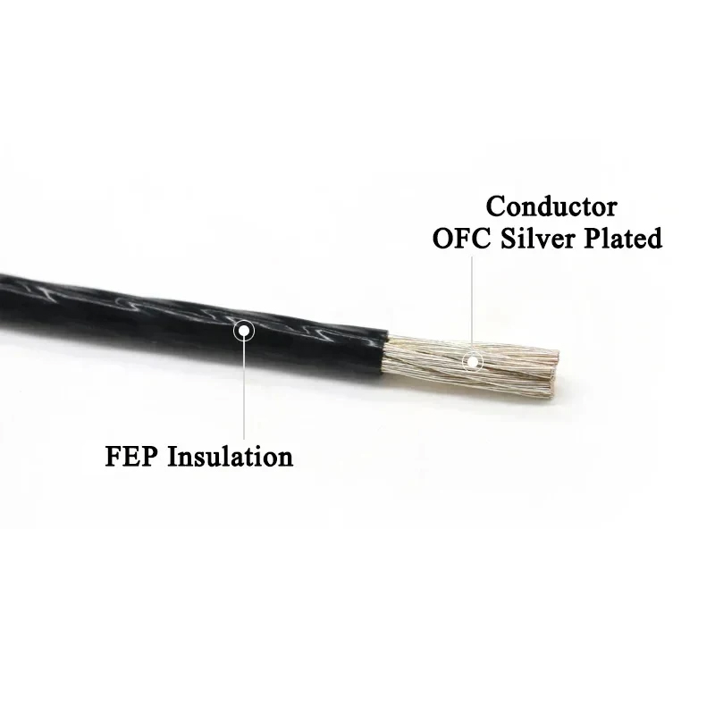 1~100m PTFE Silver Plated Elec - Audio Jumper Wire recension och pris