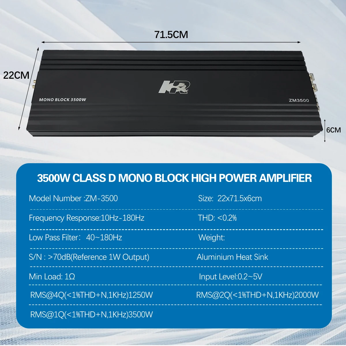2026 Zeming Audio ZM-3500 Mono - Class D Amplifier recension och pris