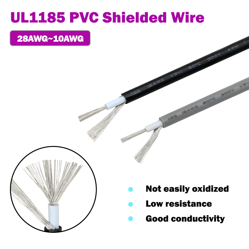 1~10M UL1185 PVC Shielded Wire - Audio Jumper Wire recension och pris