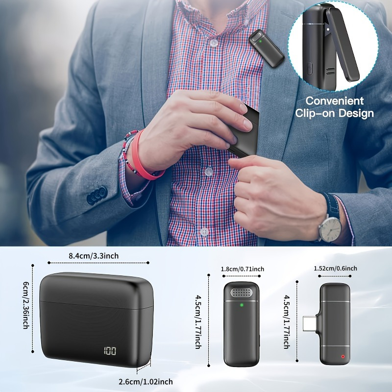 Wireless Lavalier Microphone w - Condenser Microphone Kit recension och pris