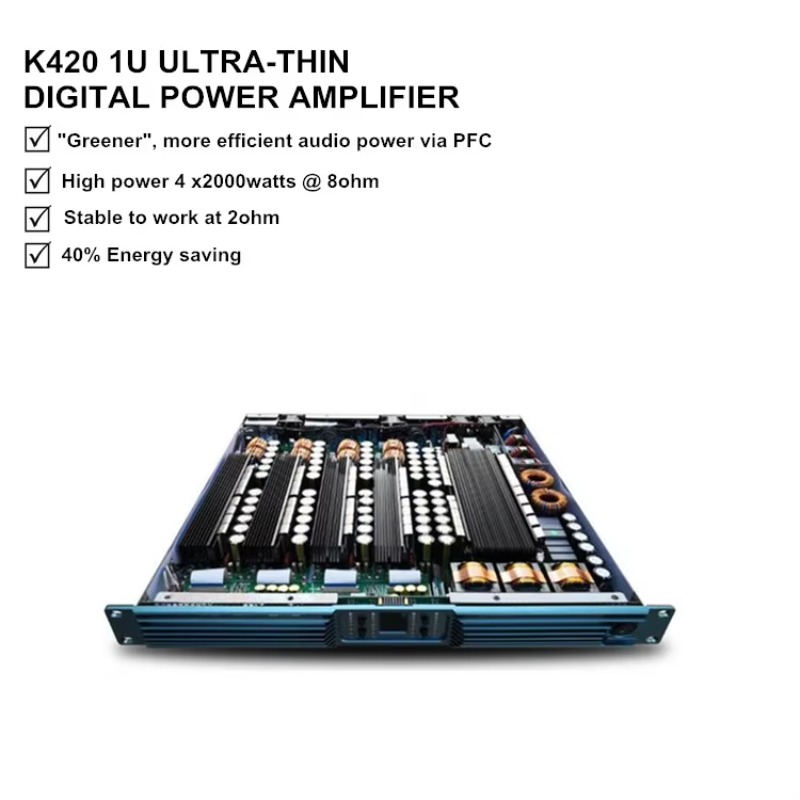 MORIN K420 High Power 2000W 4  - Class D Amplifier recension och pris