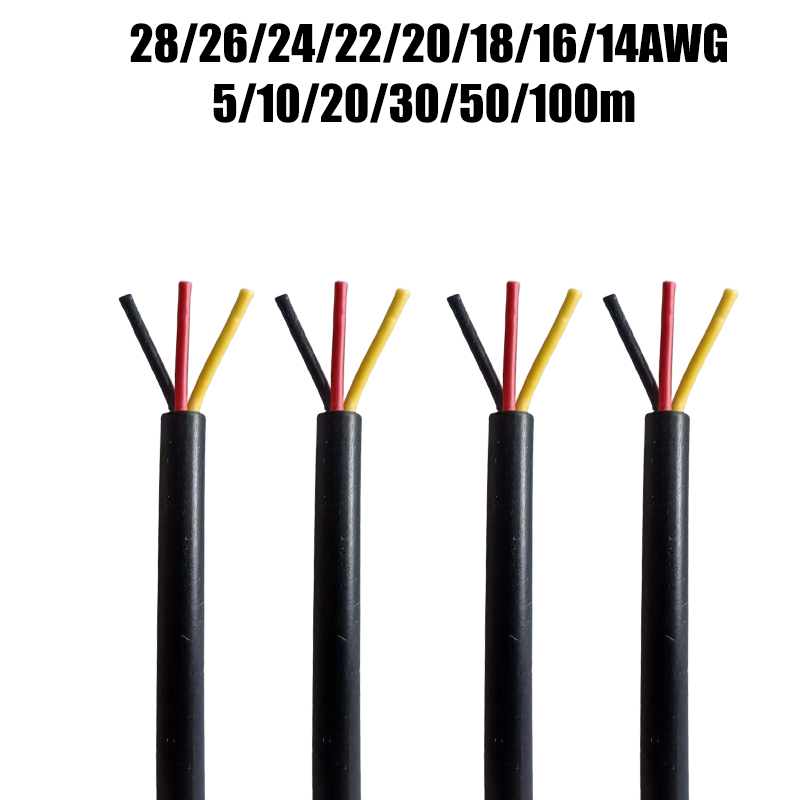 3 Core Sheathed Cable Electric - Audio Jumper Wire recension och pris