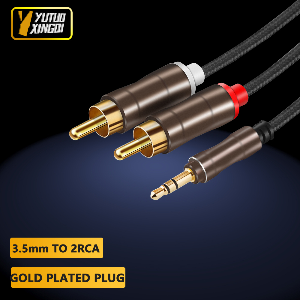 3.5 mm To 2RCA Double Lotus Au - Audio Cable Rca recension och pris